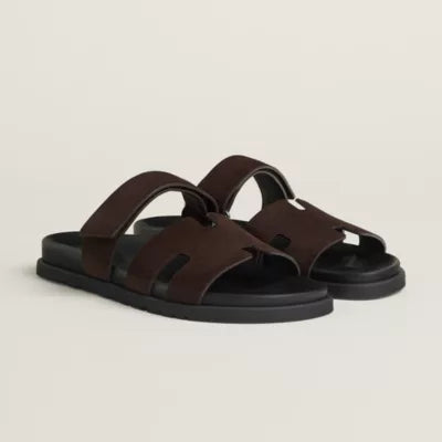 Hermès Chypre Sandals brown
