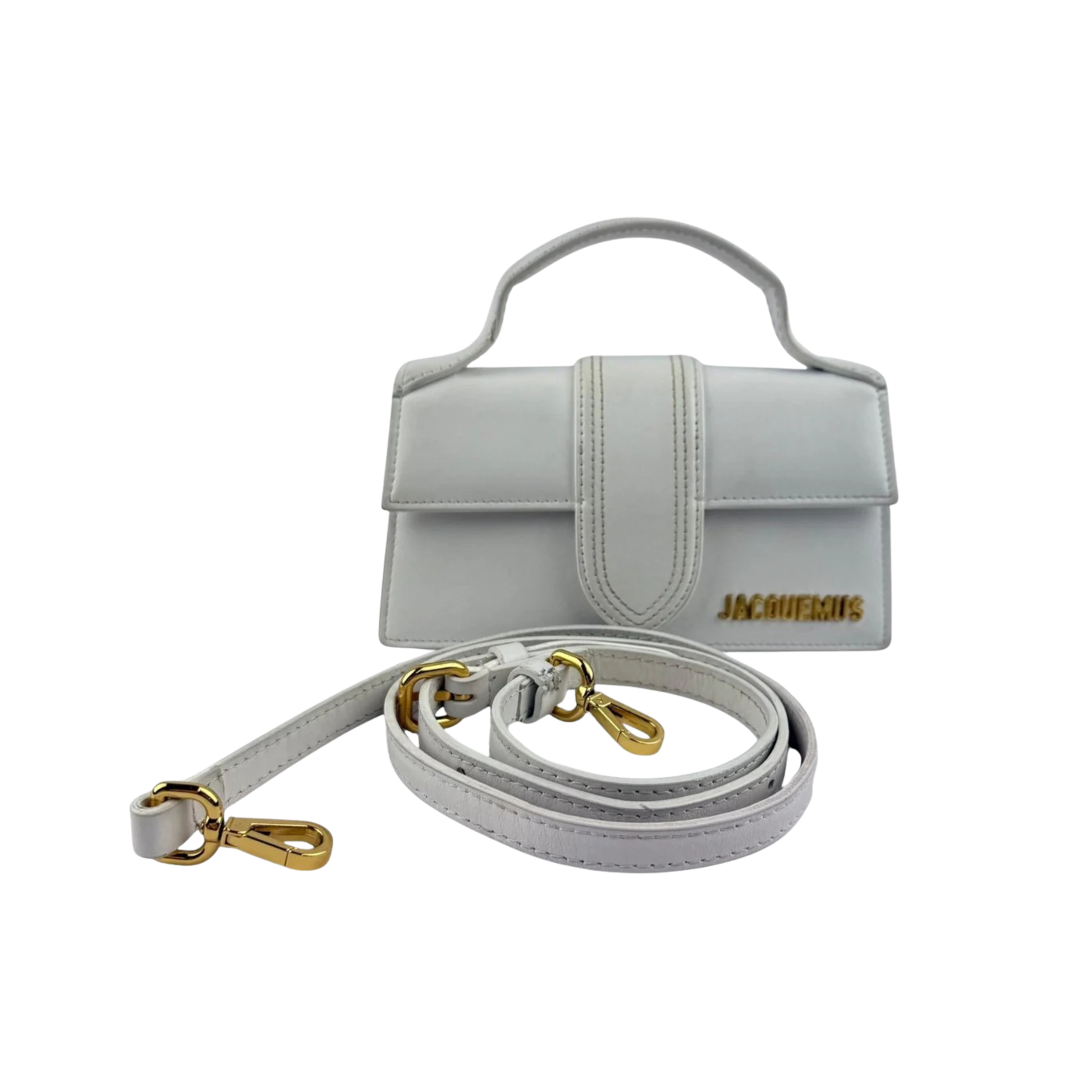 Jacquemus Bag | Le Bambino leather bag in a metallic finish
