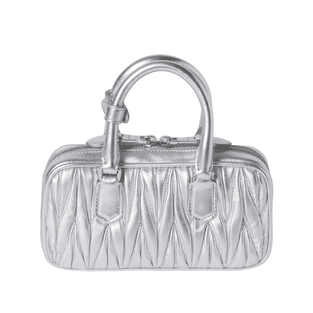 Miu Miu Bag | Arcadie matelassé nappa leather mini-bag "Silver"