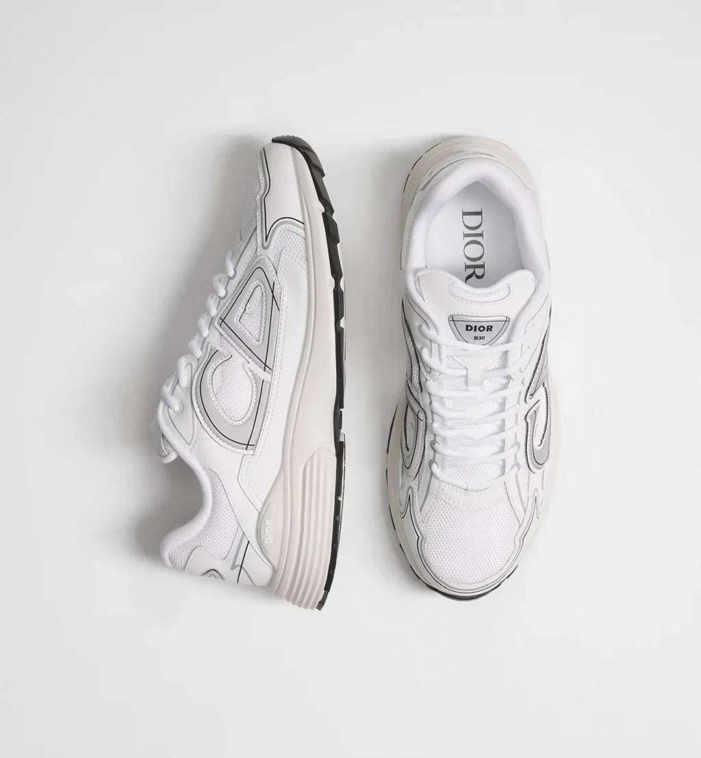 White Technical Mesh and White Technical Fabric