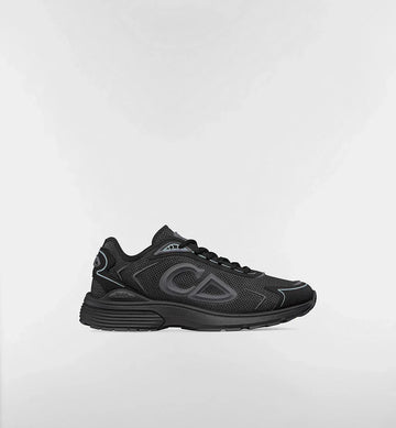 B30 Countdown Tech Sneaker Black Semi-Transparent N3O Nylon, Black Technical Fabric and Gray Rubber
