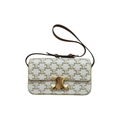 Celine | Triomphe Coated Canvas Claude shoulder bag