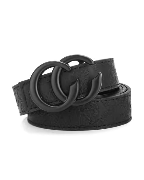 Gucci belt  black embossed