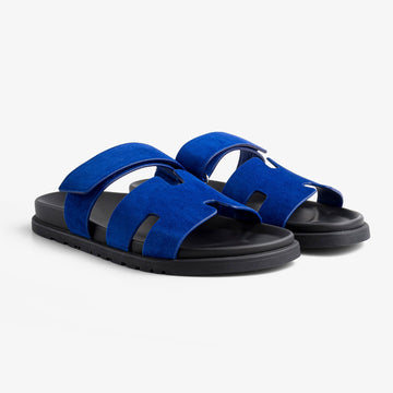 Hermès Chypre sandals  Bleu