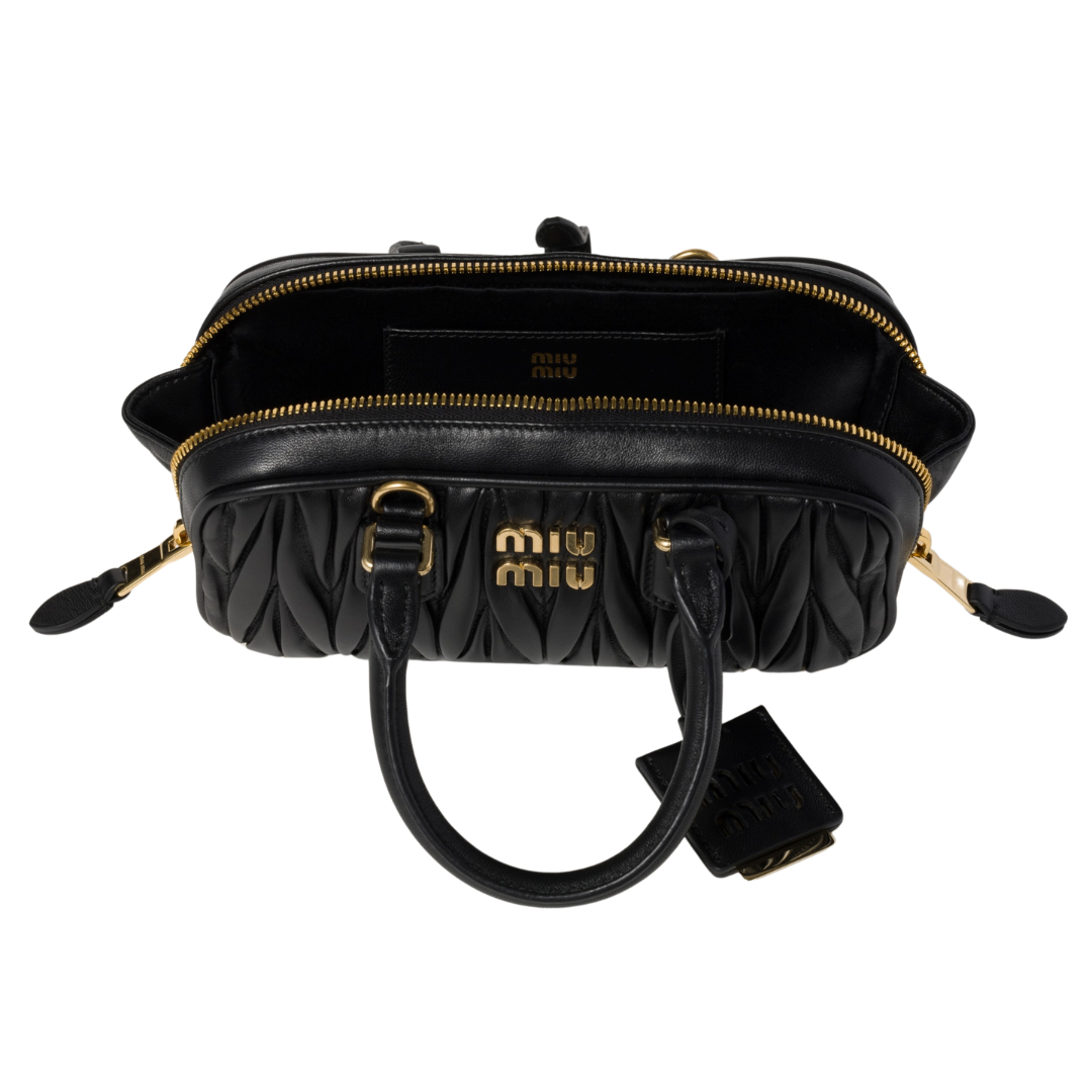 Miu Miu Bag | Arcadie matelassé nappa leather-bag "Black"