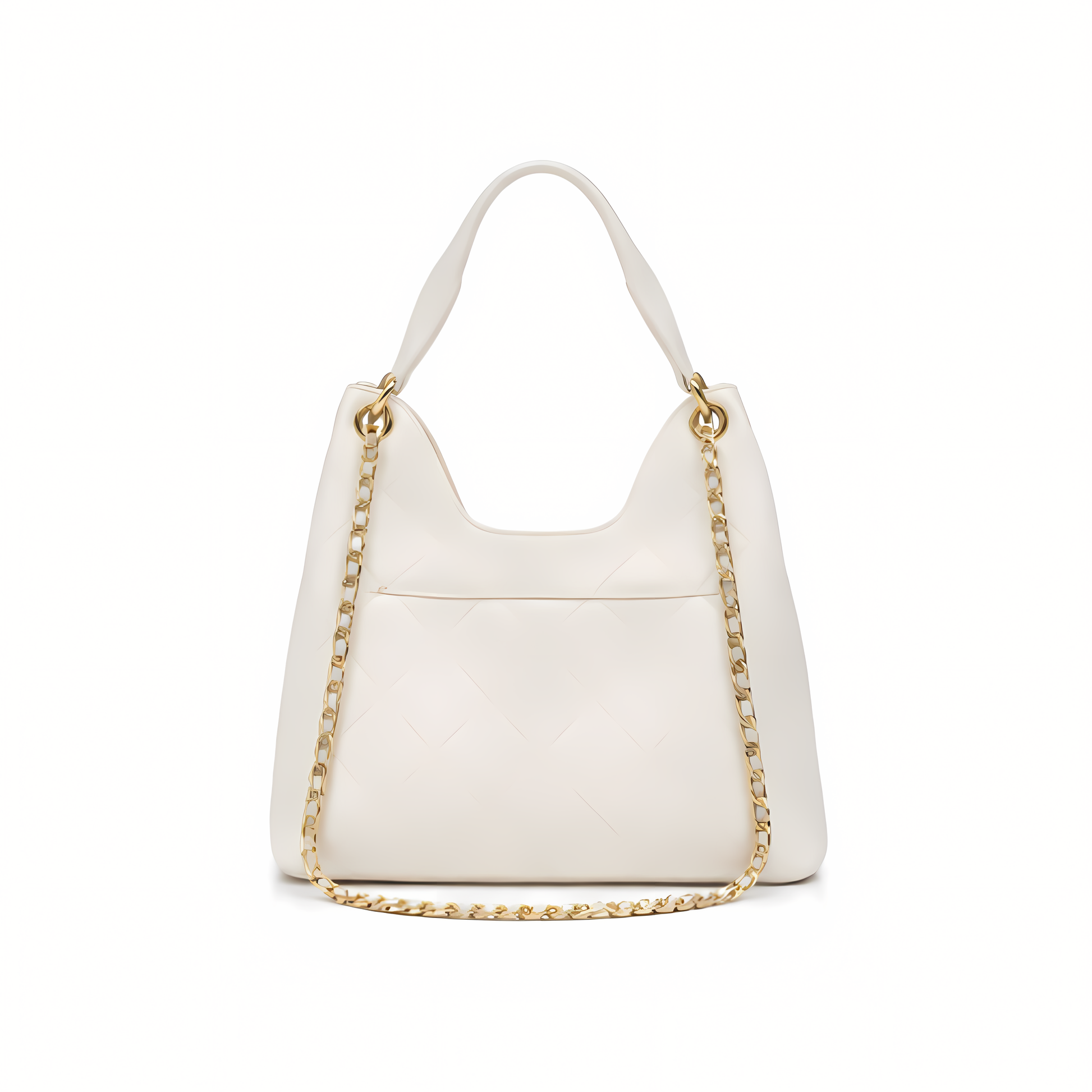 Chanel Bag | 25 Medium Hobo Light Beige Quilted Caviar