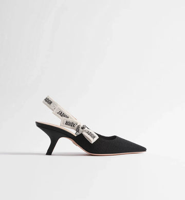 J'Adior Slingback Pump Black Technical Fabric