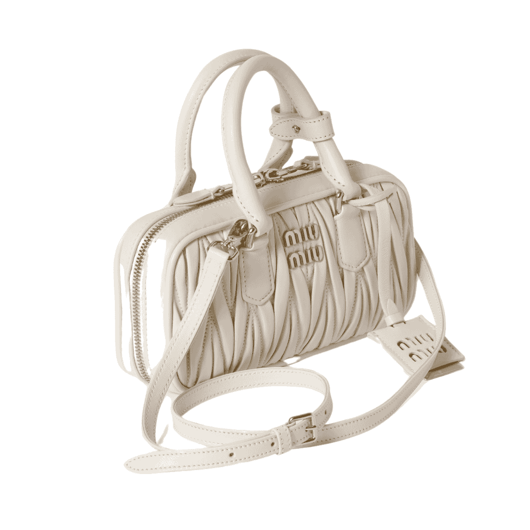 Miu Miu Bag | Arcadie matelassé nappa leather mini-bag "White"