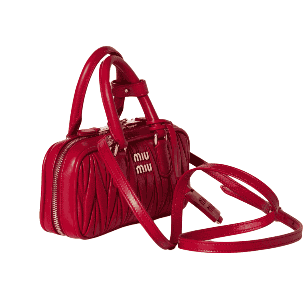 Miu Miu Bag | Arcadie matelassé nappa leather mini-bag "Red"