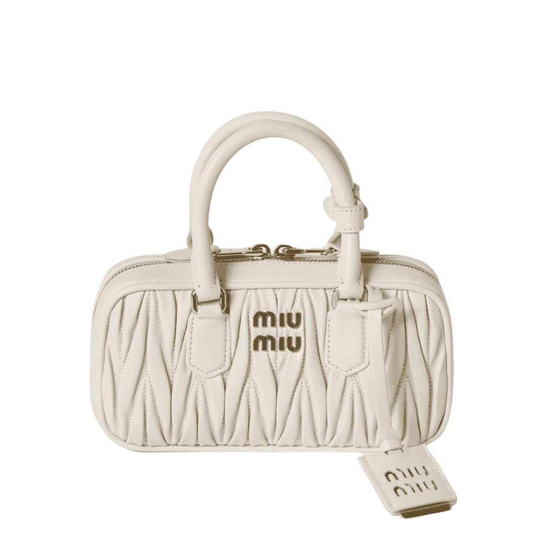 Miu Miu Bag | Arcadie matelassé nappa leather mini-bag "White"