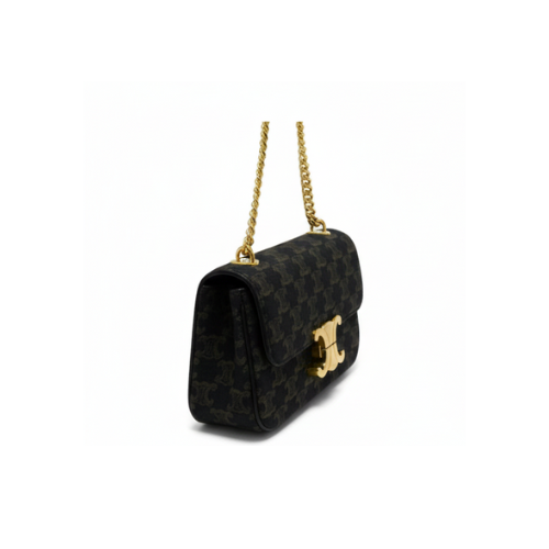 Celine | Claude Shoulder Bag Leather Black