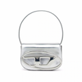Diesel 1DR Leather Shoulder Bag | Sliver