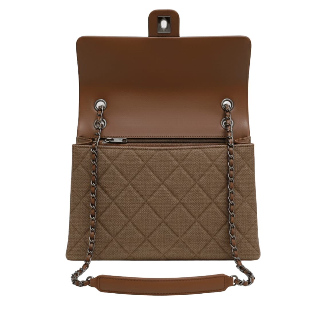 Chanel Bag | Flap Bag In Beige Jersey Material