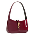 Saint Laurent Bag | Le 5 À 7 Mini Patent-leather Shoulder Bag In A Dark Red Or Burgundy Color