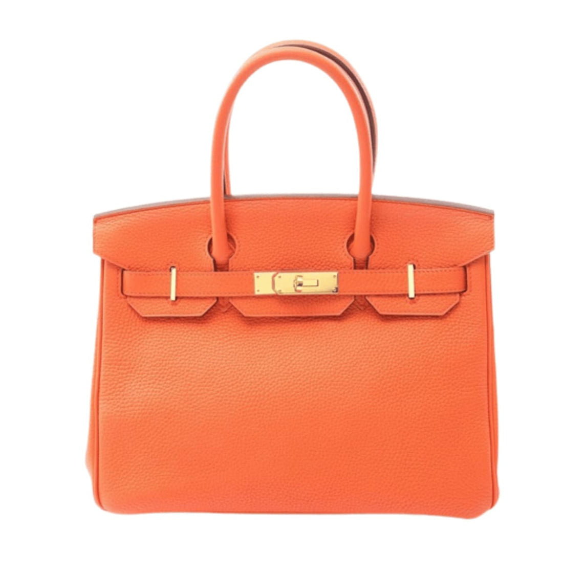 Hermes Bag | Poppy Clemence Leather Birkin 30 Bag Orange