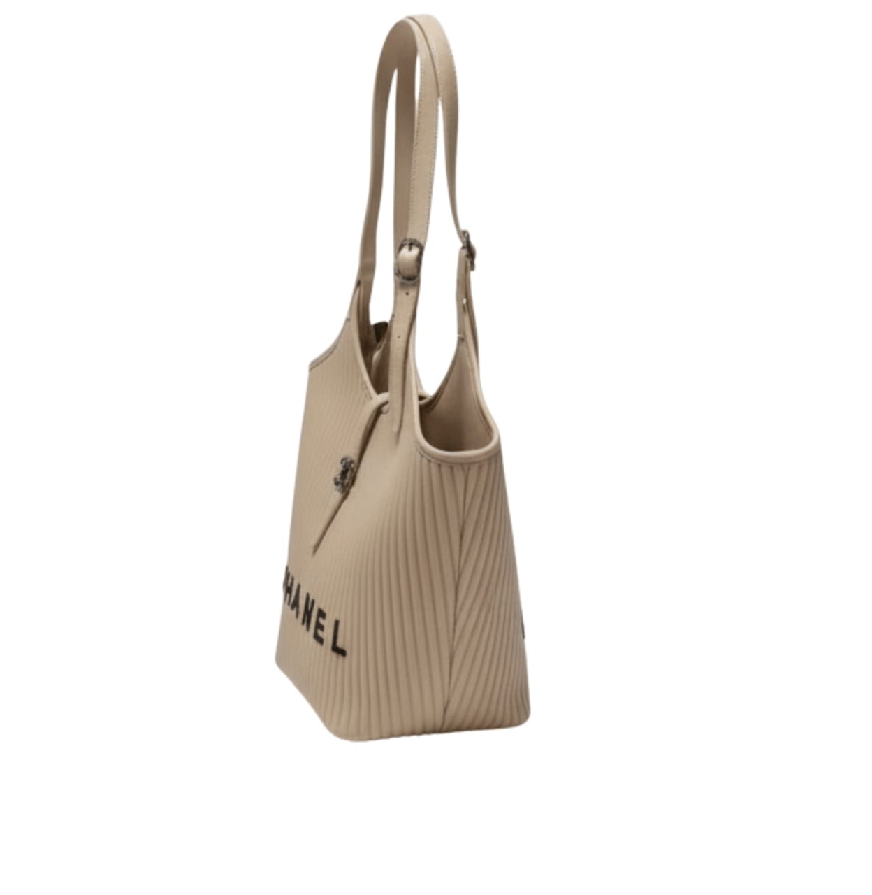 Chanel Bag | Women's Bag With Vertical Ribbing And A Logo Detail