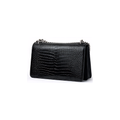 YSL Bag | Sunset Medium Black Croc-Embossed