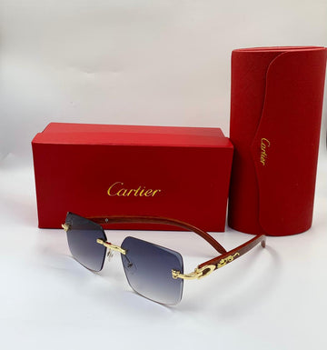 rimless Cartier sunglasses