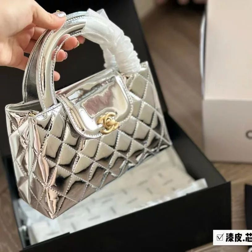 Chanel Bag | Kelly Silver Mirrored Calfskin