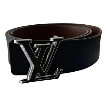 Louis Vuitton Black Leather LV Initiales Reversible Belt
