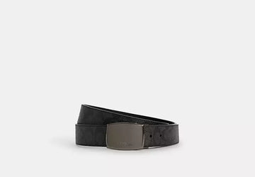 Boxed Plaque And Harness Buckle Cut-To-Size Reversible Belt