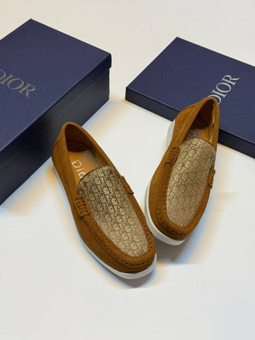 Brown Dior Oblique Suede