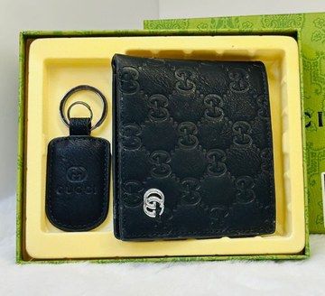 Gucci black leather bifold