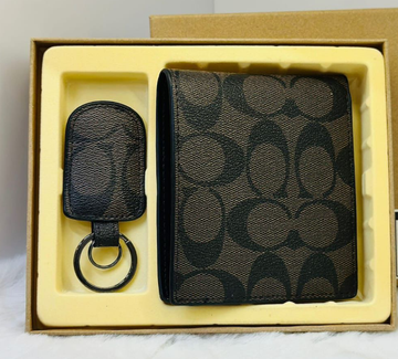 Coach men's wallet gift set