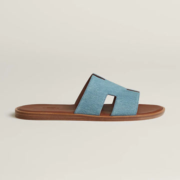 Izmir sandal bleu clair / gold