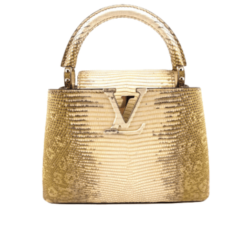 Louis Vuitton Bag | Capucines Gold Snake Skin